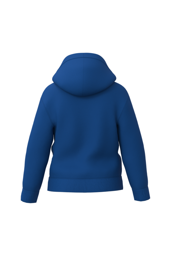 Royal Blue BACK Sweat à capuche recyclé enfant personnalisé DTF – Club Basketball