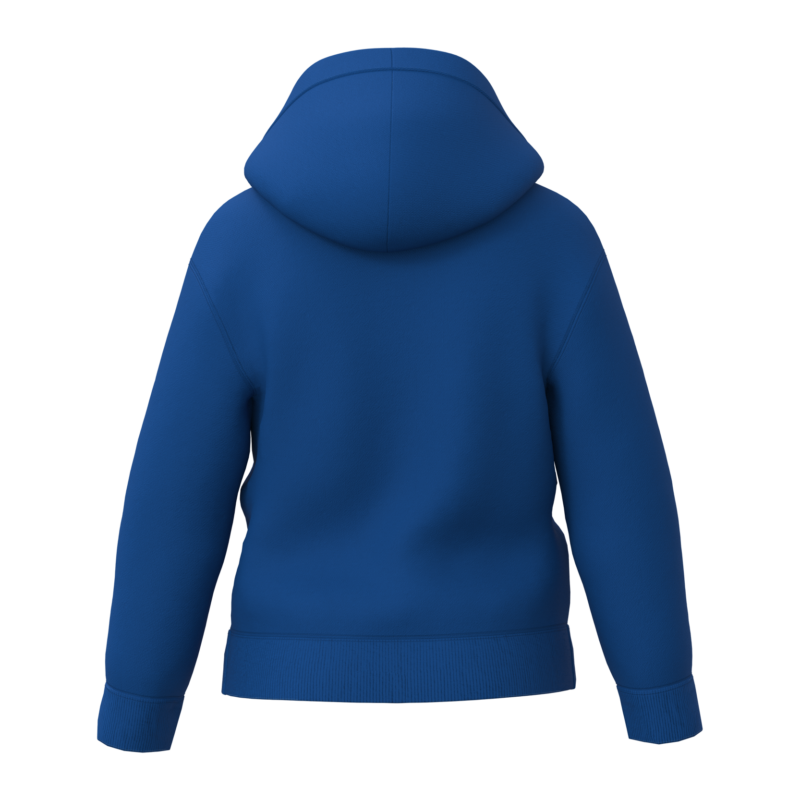 Royal Blue BACK Sweat à capuche recyclé enfant personnalisé DTF – Club Basketball