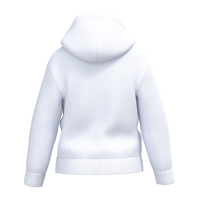 White BACK Sweat à capuche recyclé enfant personnalisé DTF – Club Basketball