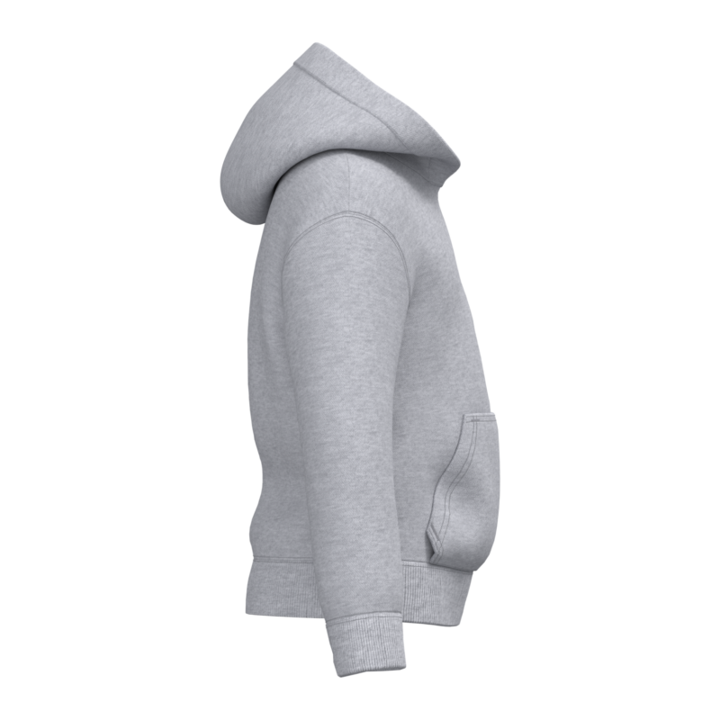 Oxford Grey SIDE Sweat à capuche recyclé enfant personnalisé DTF – Club Basketball