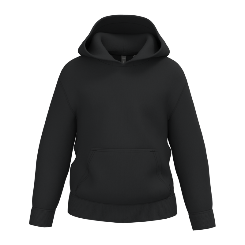 Black FACE Sweat à capuche recyclé enfant personnalisé DTF – Club Basketball
