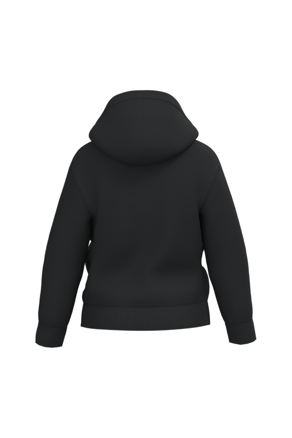 Black BACK Sweat-shirt recyclé zippé à capuche enfant