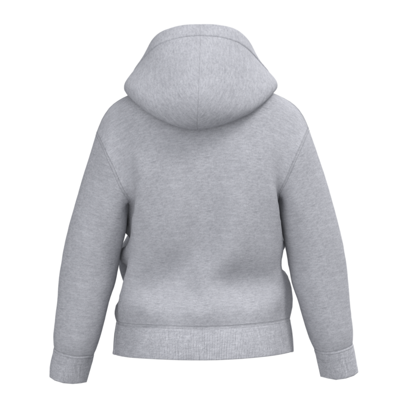 Oxford Grey BACK Sweat-shirt recyclé zippé à capuche enfant