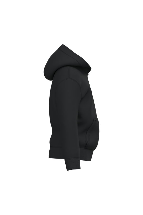 Black SIDE Sweat-shirt recyclé zippé à capuche enfant