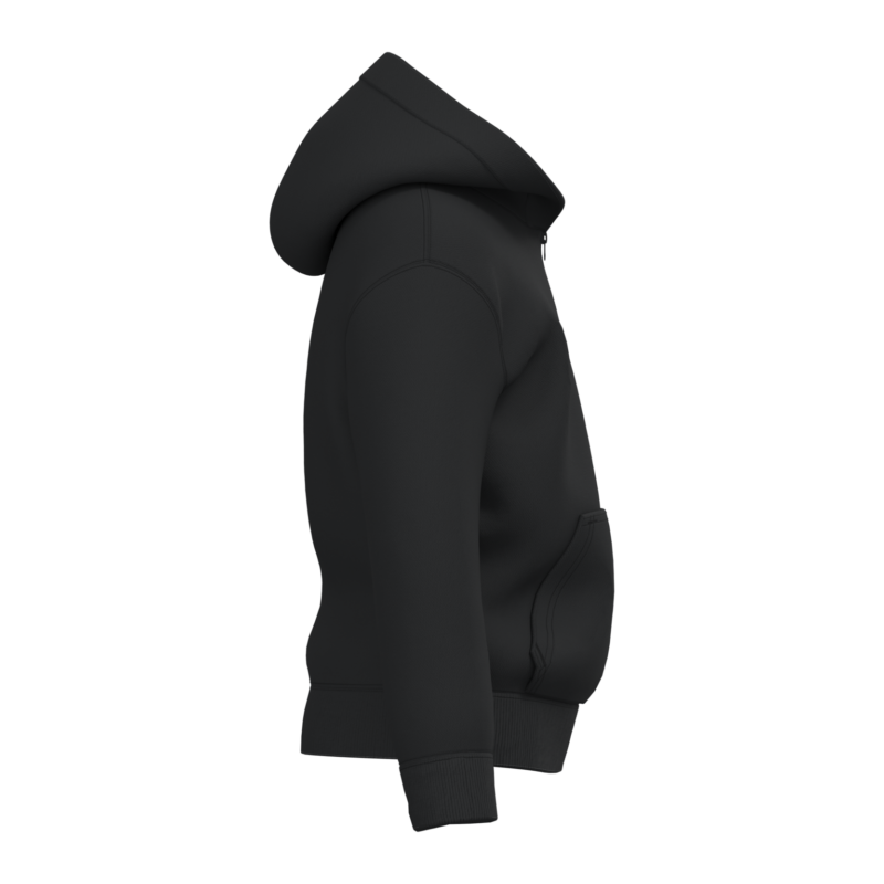 Black SIDE Sweat-shirt recyclé zippé à capuche enfant