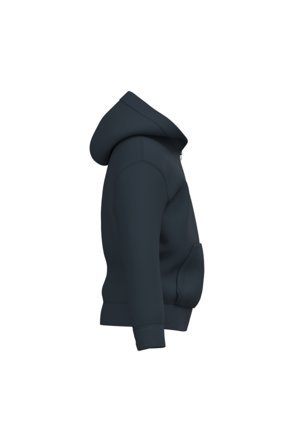 Navy SIDE Sweat-shirt recyclé zippé à capuche enfant