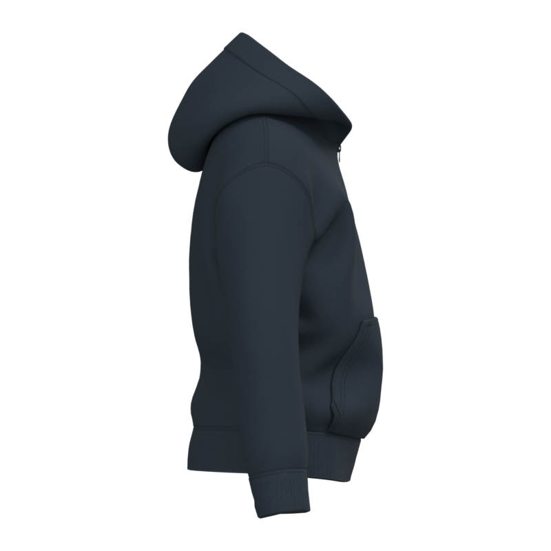 Navy SIDE Sweat-shirt recyclé zippé à capuche enfant