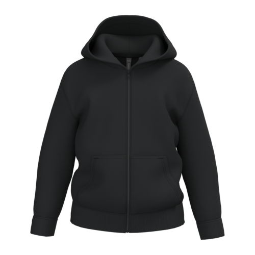 Sweat-shirt recyclé zippé à capuche enfant