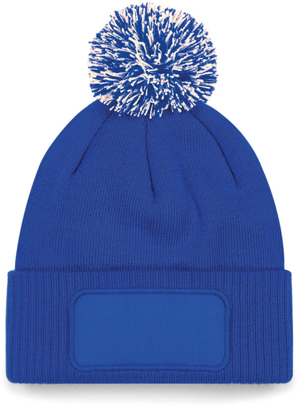 Bonnet à pompon patch Snowstar®
