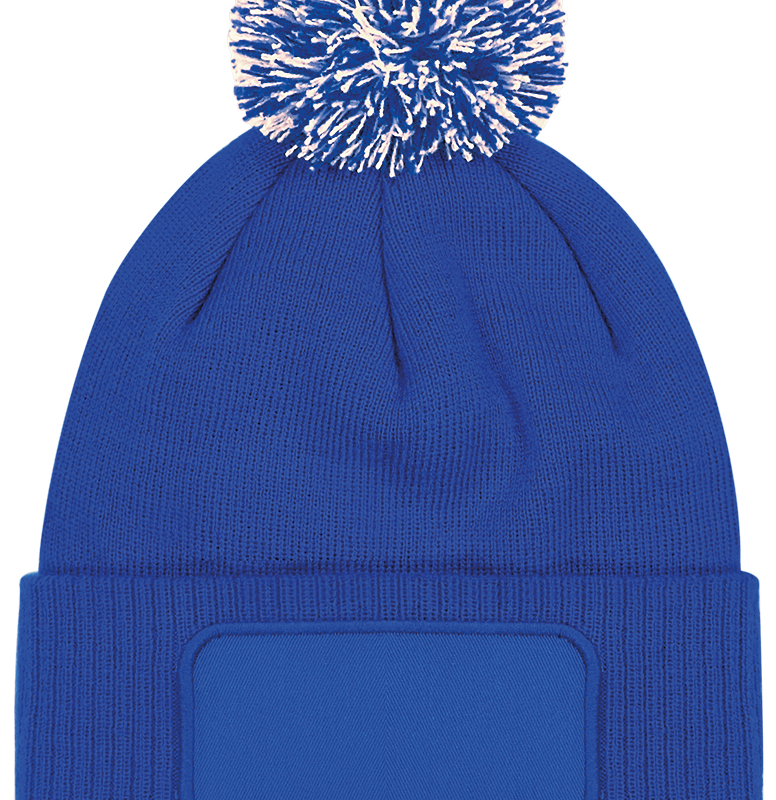 Bonnet à pompon patch Snowstar®