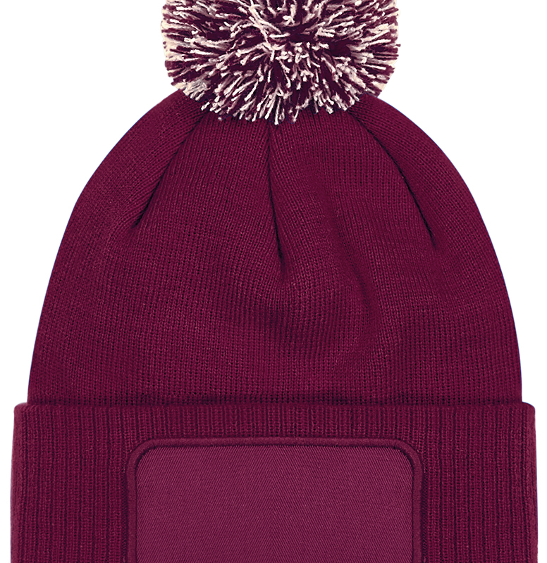 Bonnet à pompon patch Snowstar®