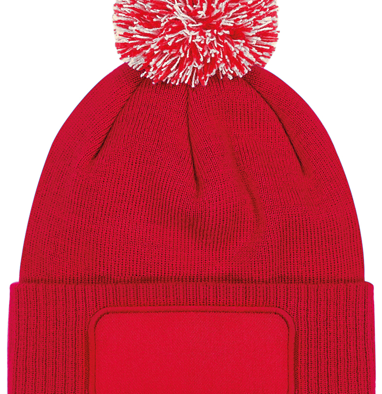 Bonnet à pompon patch Snowstar®