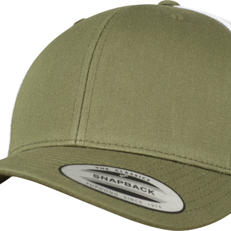 Casquette retro trucker bicolore