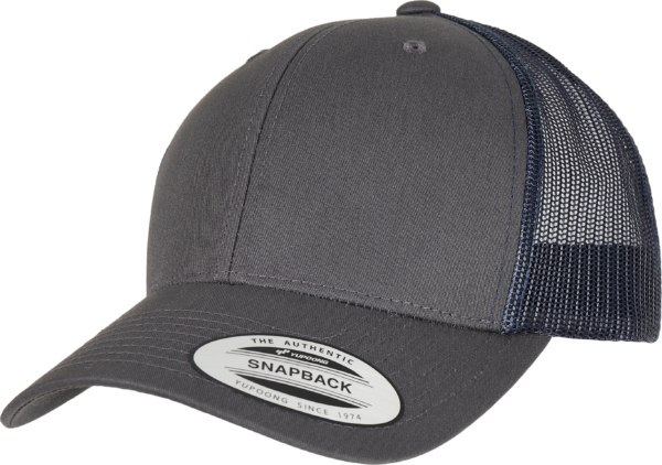 Casquette retro trucker bicolore