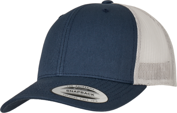 Casquette retro trucker bicolore