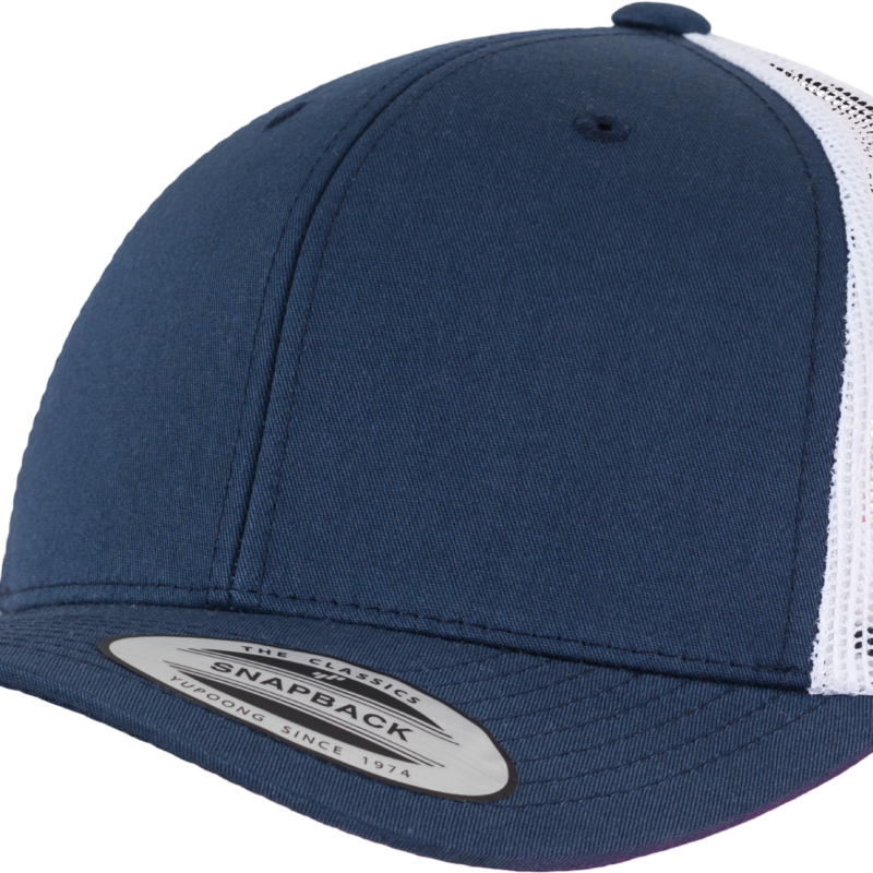 Casquette retro trucker bicolore
