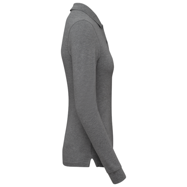 Polo piqué manches longues Bio180 femme