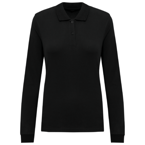 Polo piqué manches longues Bio180 femme