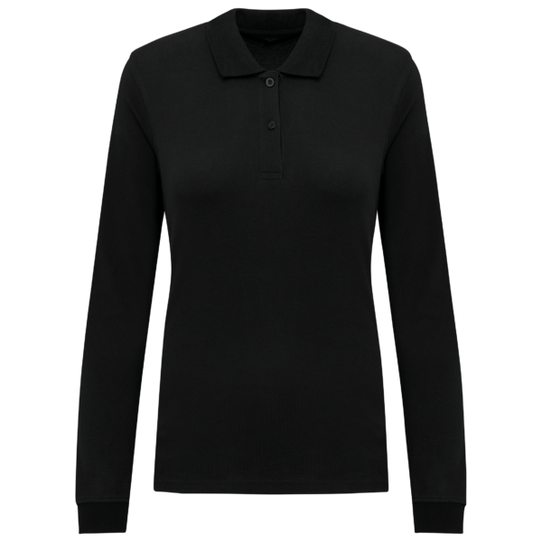 Polo piqué manches longues Bio180 femme