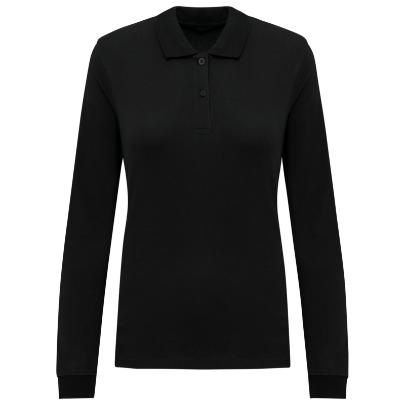 Polo piqué manches longues Bio180 femme