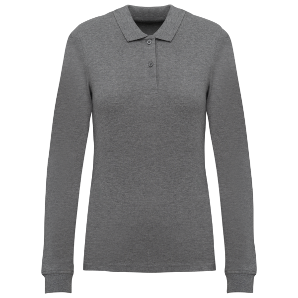 Polo piqué manches longues Bio180 femme