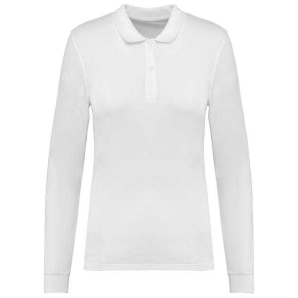 Polo piqué manches longues Bio180 femme