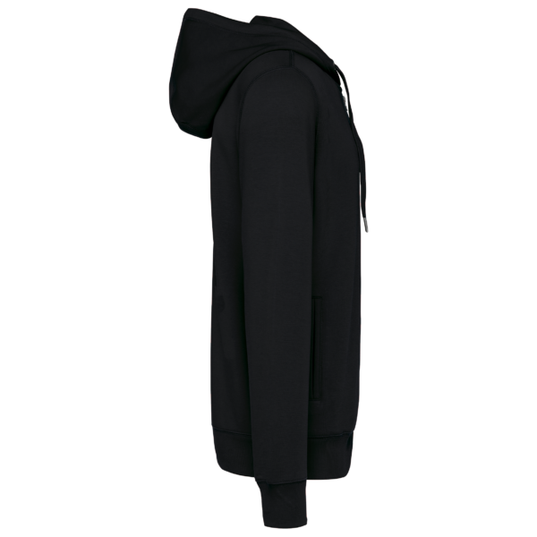 Sweat-shirt french terry écoresponsable zippé à capuche unisexe