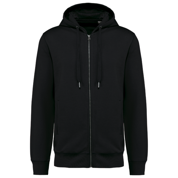 Sweat-shirt french terry écoresponsable zippé à capuche unisexe