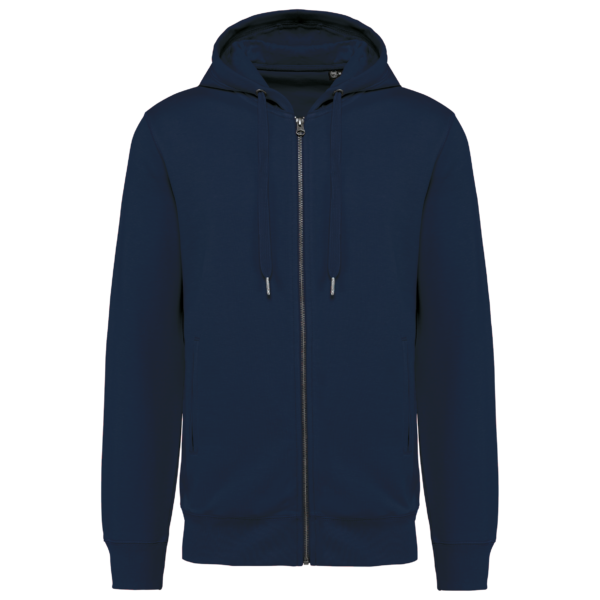 Sweat-shirt french terry écoresponsable zippé à capuche unisexe