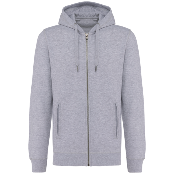 Sweat-shirt french terry écoresponsable zippé à capuche unisexe