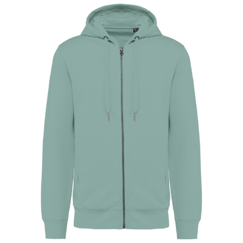 Sweat-shirt french terry écoresponsable zippé à capuche unisexe