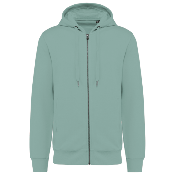 Sweat-shirt french terry écoresponsable zippé à capuche unisexe