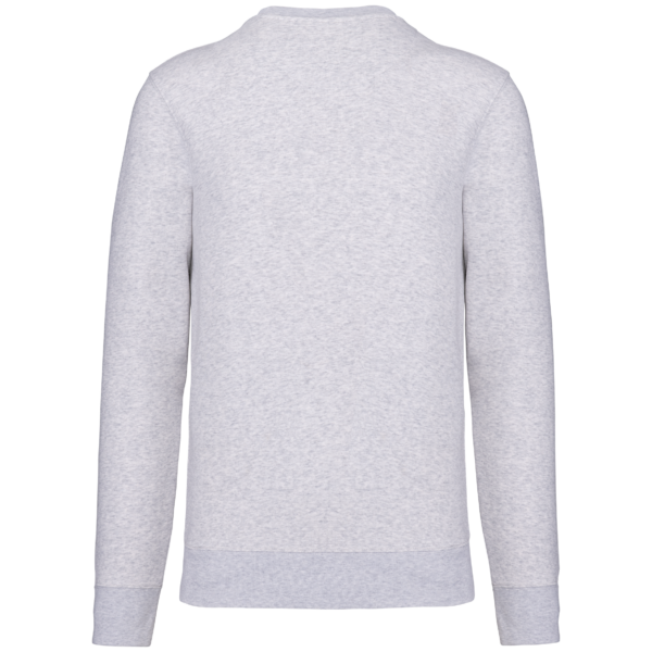 Ash Heather BACK Sweat-shirt écoresponsable col rond unisexe