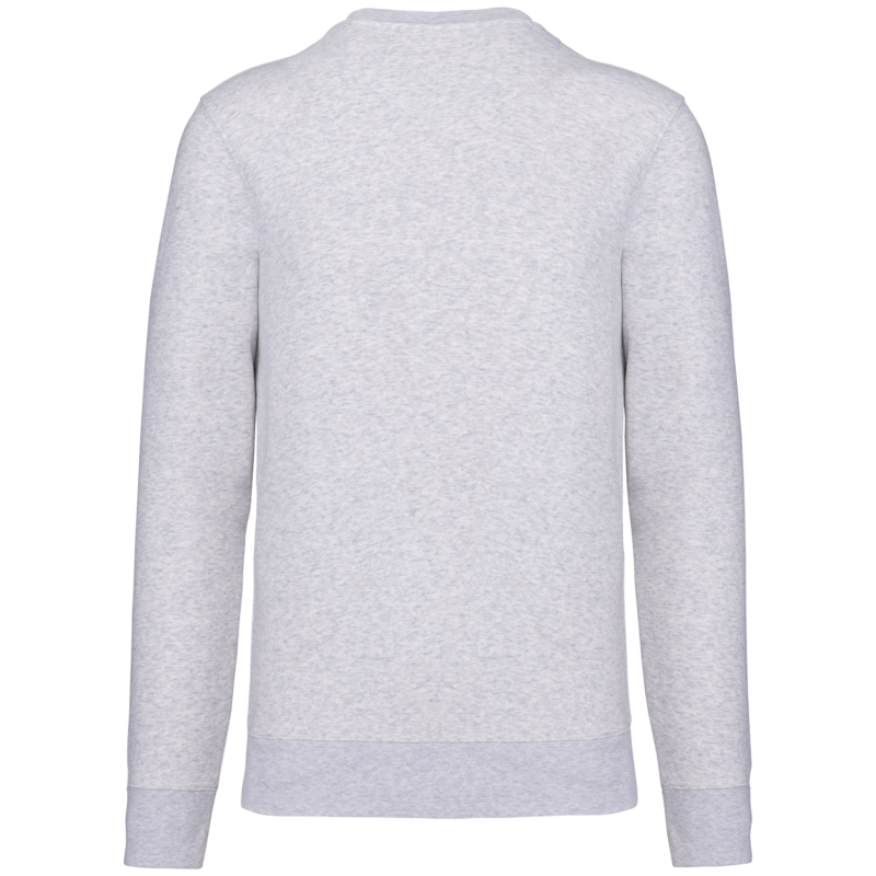 Ash Heather BACK Sweat-shirt écoresponsable col rond unisexe