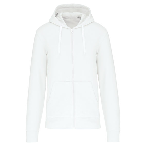 White FACE Sweat-shirt basketball zippé capuche, coloris White, vue de face