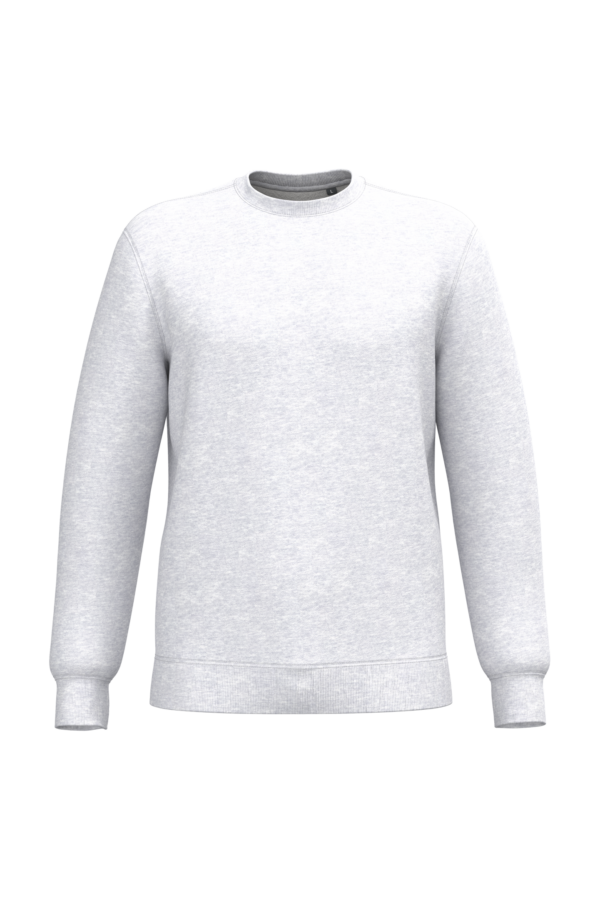 Sweat-shirt recyclé col rond unisexe