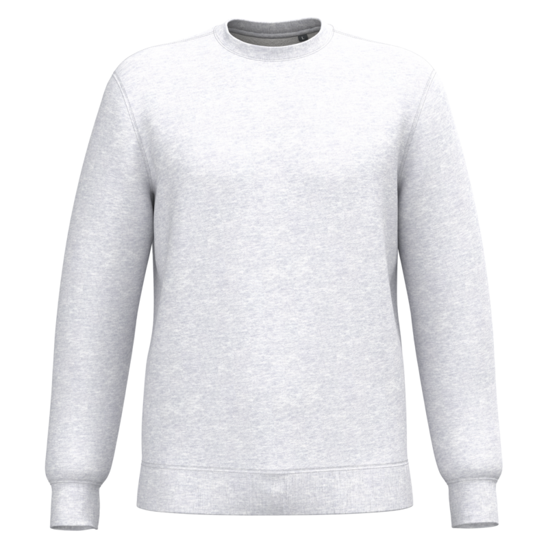 Sweat-shirt recyclé col rond unisexe