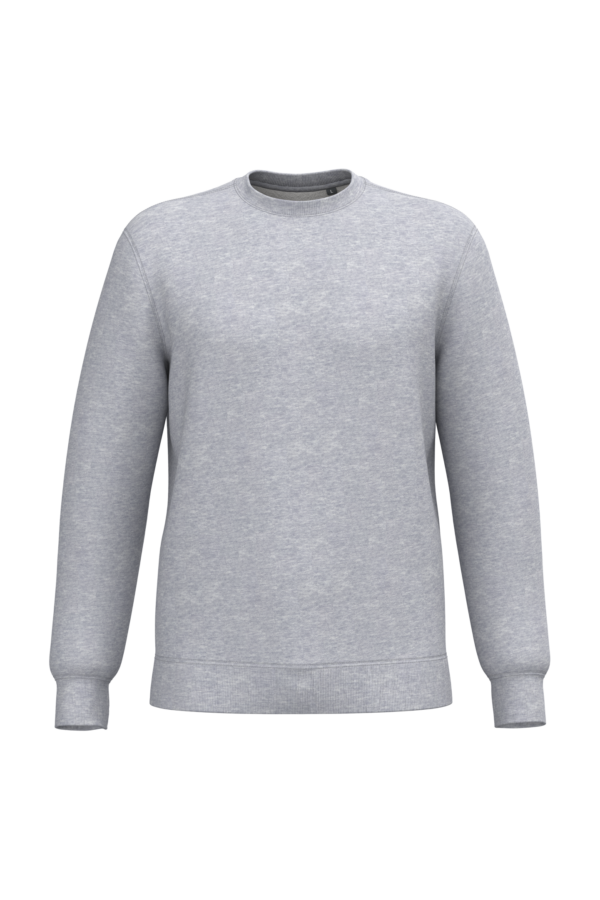 Sweat-shirt recyclé col rond unisexe