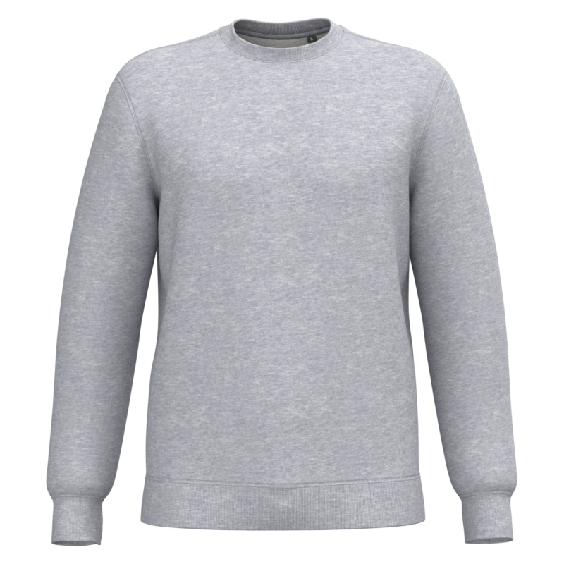 Sweat-shirt recyclé col rond unisexe