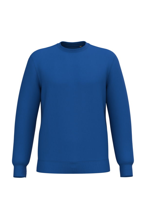 Sweat-shirt recyclé col rond unisexe