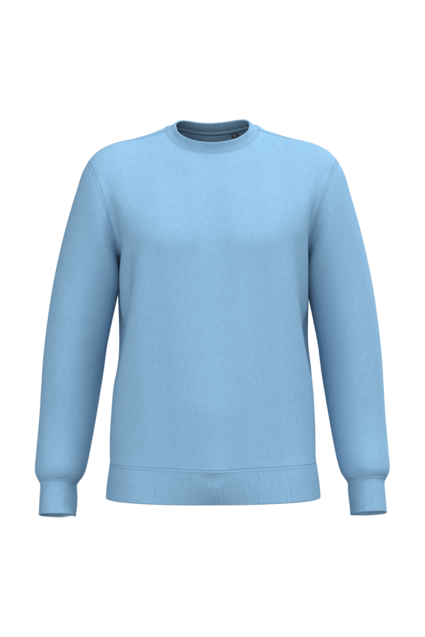 Sweat-shirt recyclé col rond unisexe
