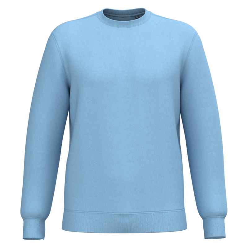 Sweat-shirt recyclé col rond unisexe