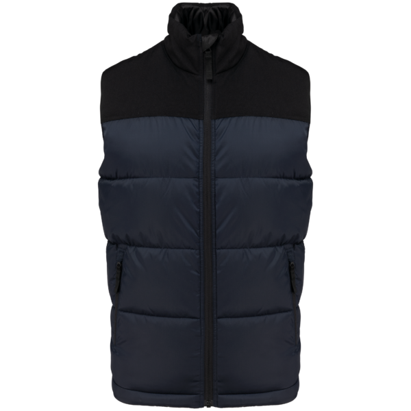Bodywarmer matelassé bi-ton unisexe