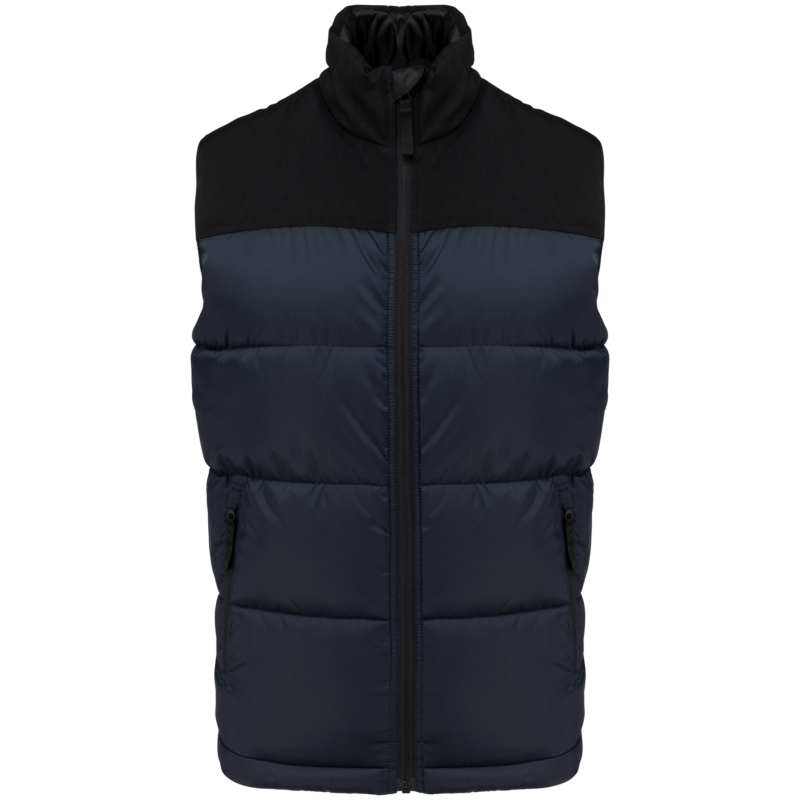 Bodywarmer matelassé bi-ton unisexe