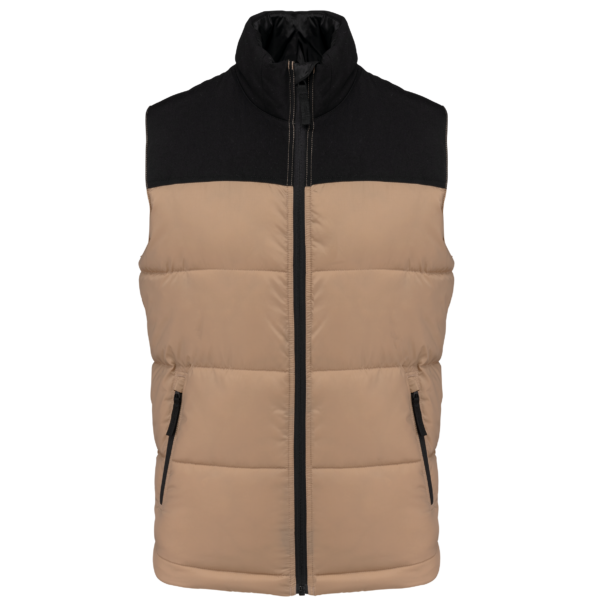 Bodywarmer matelassé bi-ton unisexe