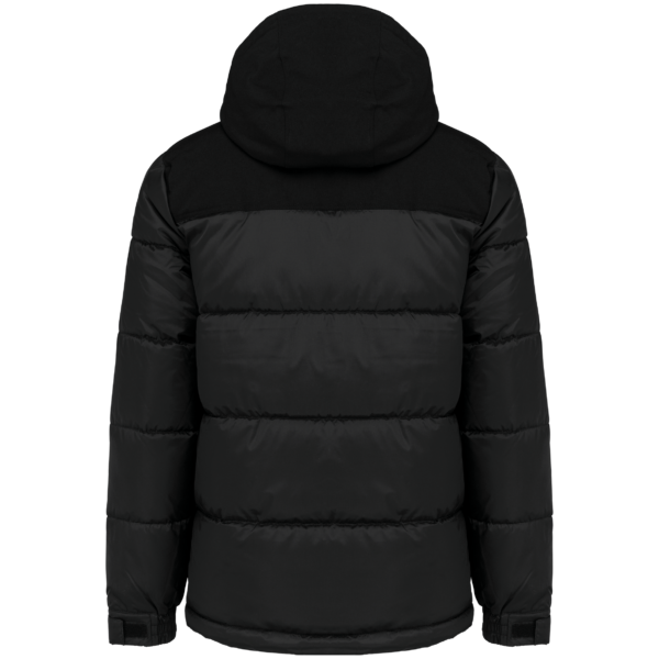 Parka matelassée à capuche bi-ton unisexe