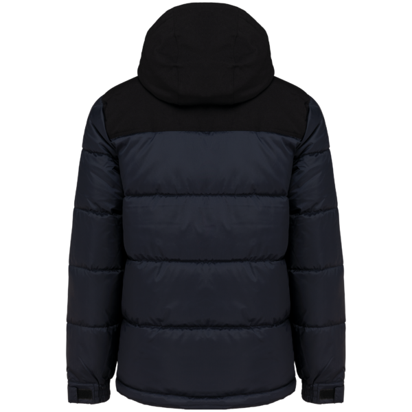 Parka matelassée à capuche bi-ton unisexe
