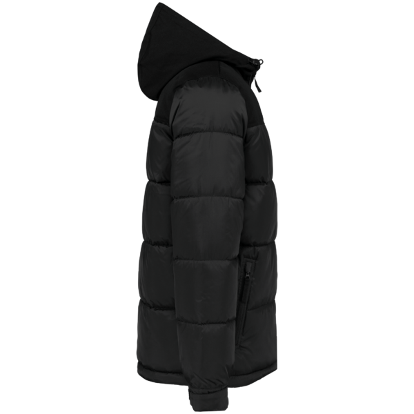 Parka matelassée à capuche bi-ton unisexe