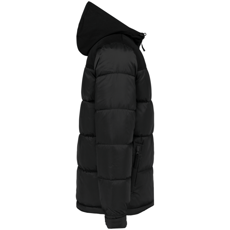 Parka matelassée à capuche bi-ton unisexe
