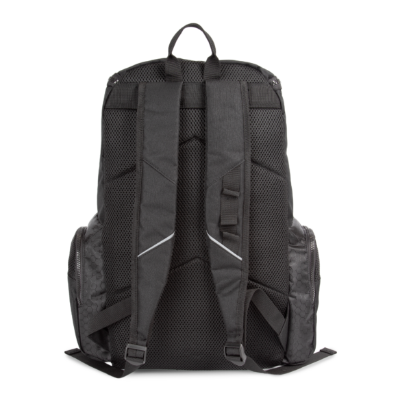 Black BACK Sac à dos de sport recyclé avec porte-objets